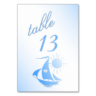 Tischnummer des Segeltheaters