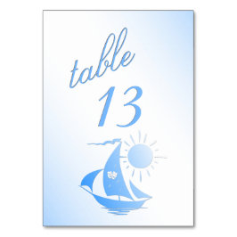 Tischnummer des Segeltheaters