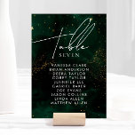 Tischnummer Dunkle Wasserfarbe Grün Magischer Gold<br><div class="desc">Tischnummer Dunkle Wasserfarbe Grün Magischer Golden. Matching-Elemente verfügbar.</div>