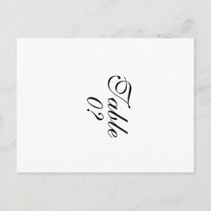 "Tischnummer" "Erstellen Sie sich selbst" Postkarte