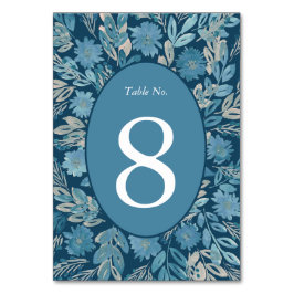 Tischnummer für Aquarellmalerei geblüht