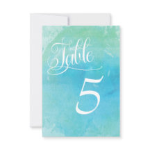 Tischnummer für Hochzeiten am Strand