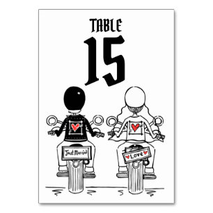 Tischnummer für Hochzeiten von personalisierten Mo