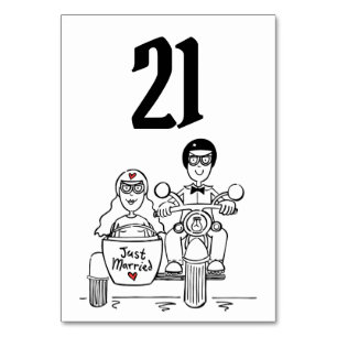 Tischnummer für Hochzeiten von personalisierten Mo