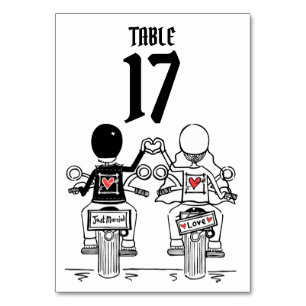 Tischnummer für Hochzeiten von personalisierten Mo