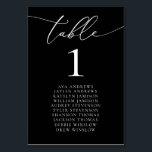 Tischnummer für Minimalistische Schwarz-Weiß-Sitze<br><div class="desc">Schön,  elegant,  modern und minimalistisch,  Tischnummer-Karte. Vollständig anpassbar. **BITTE BEACHTEN SIE: Um zu bestellen,  passen Sie einfach Ihre Tischnummer und Namen an. Fügen Sie dann jede Nummer einzeln in Ihren Warenkorb. Karo raus,  wenn du fertig bist.</div>
