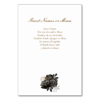 Tischnummer für Schwarz und Gold Quinceñera