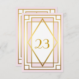 Tischnummer, Großer Gatsby, elegant, schick, weiß Einladung