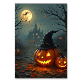 Tischnummer Halloween Card