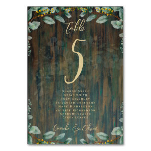 TISCHNUMMER HAUSHALT Sitzplatz RUSTIK Grünes Foto