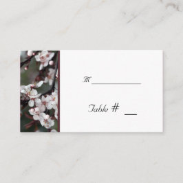 Tischnummer mit Empfang-Adresse Platzkarte