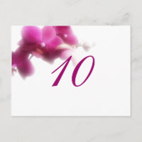 Tischnummer Postkarte