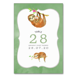 Tischnummer zum Thema Wasserfarben