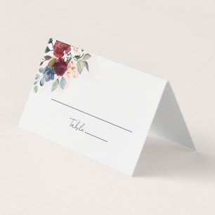 Tischnummer zur Hochzeitsempfehlung für Burgund Fl