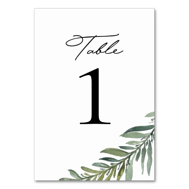 Tischnummern (Vorderseite)