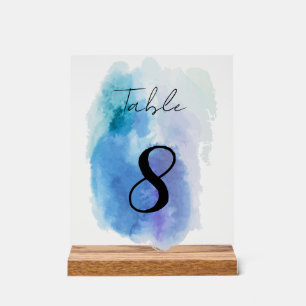 Tischnummern Acrylschild