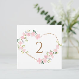 Tischnummern Blumengrenze