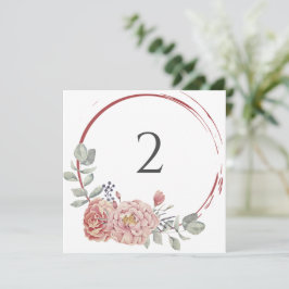Tischnummern Blumengrenze