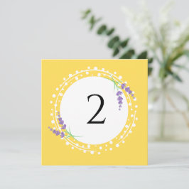 Tischnummern Blumengrenze