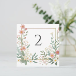 Tischnummern Blumengrenze