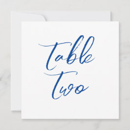 Tischnummern Blumenrahmen schlicht