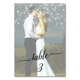 Tischnummern Bokeh Fab Faded Couple Wedding Foto