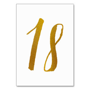 Tischnummern - Casual Brush-Schrift-Typografie -18