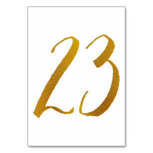Tischnummern - Casual Brush-Schrift-Typografie -23