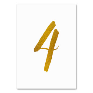 Tischnummern - Casual Brush-Schrift-Typografie - 4