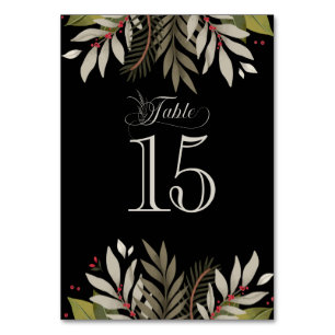 Tischnummern der Empfängnis von Mischtbotanischen 