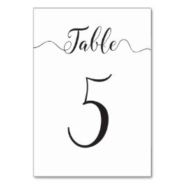 Tischnummern Hochzeiten Tabelle 5