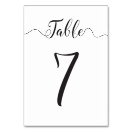 Tischnummern Hochzeiten Tabelle 7