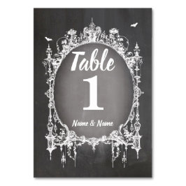 Tischnummern Hochzeiten von Halloween-Karten