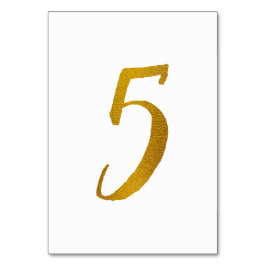 Tischnummern - Lässige Pinselschrift - Typografie 