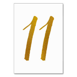 Tischnummern - Lässige Pinselschrift Typografie -1