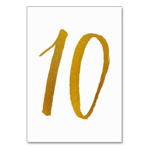 Tischnummern - Lässige Pinselschrift Typografie -1