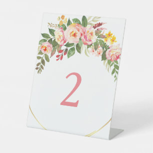 Tischnummern Sockelschild