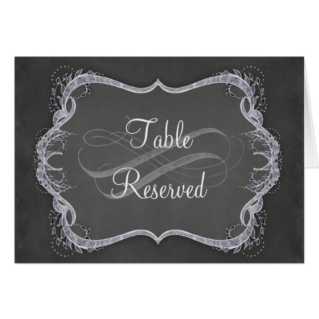 Tischnummern - Tafel-typografischer Blatt-Strudel (Vorderseite (Horizontal))