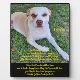 Tischplaque mit Staffelei Fotoplatte