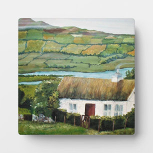 Tischplaque mit Staffelei Irisch Irland Kunst Fotoplatte