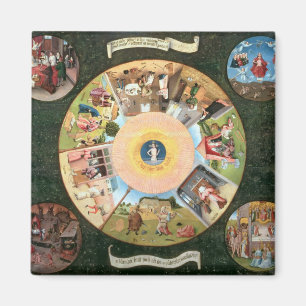 Tischplatte der sieben tödlichen Sünden Magnet