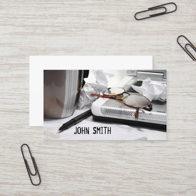 TischplattenVisitenkarte Visitenkarte (Vorderseite/Rückseite Beispiel)