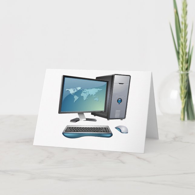 Tischrechner-Gruß-Karten Karte (Vorderseite)