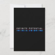 Tischschild 'Infinite Potential Glitch'