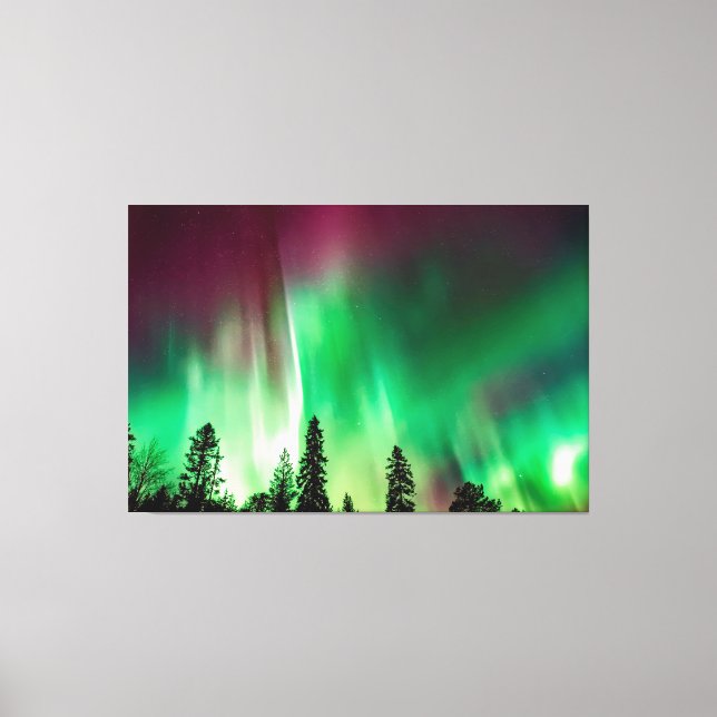 Tischset Aurora borealis Leinwanddruck (Vorderseite)