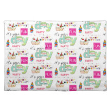 Tischsets FUN Cupcake Happy Birthday