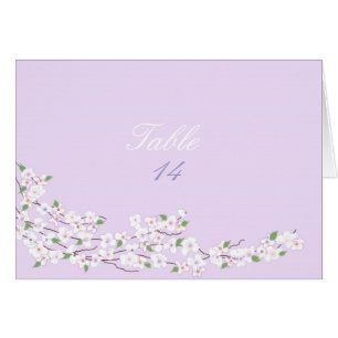 Tischsitze Lila und weiß