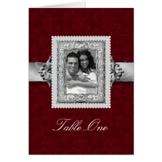 Tischsitzkarte Xmas Wedding Jewels Red