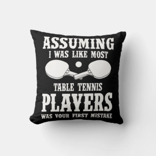 Tischtennis Apparel Grosser Spaß Tennisspieler Des Kissen