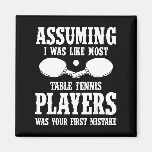 Tischtennis Apparel Grosser Spaß Tennisspieler Des Magnet